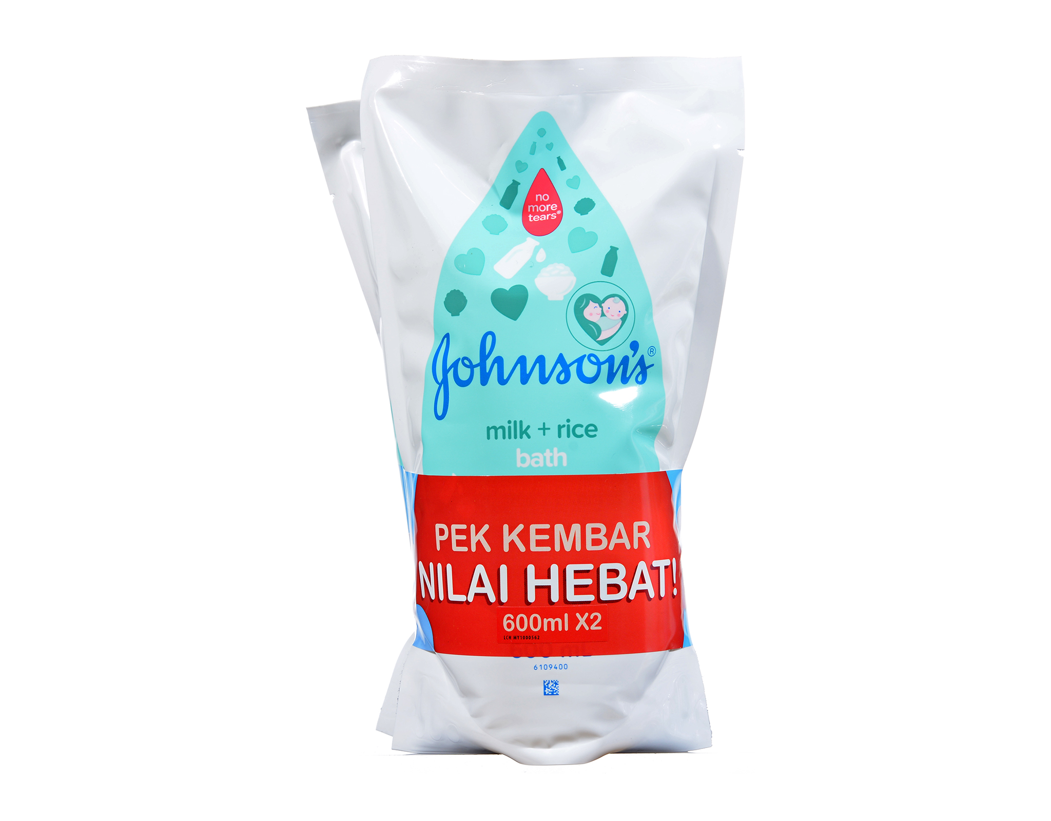 Johnson's Baby Bath Milk Refill Twin Pack myaeon2go