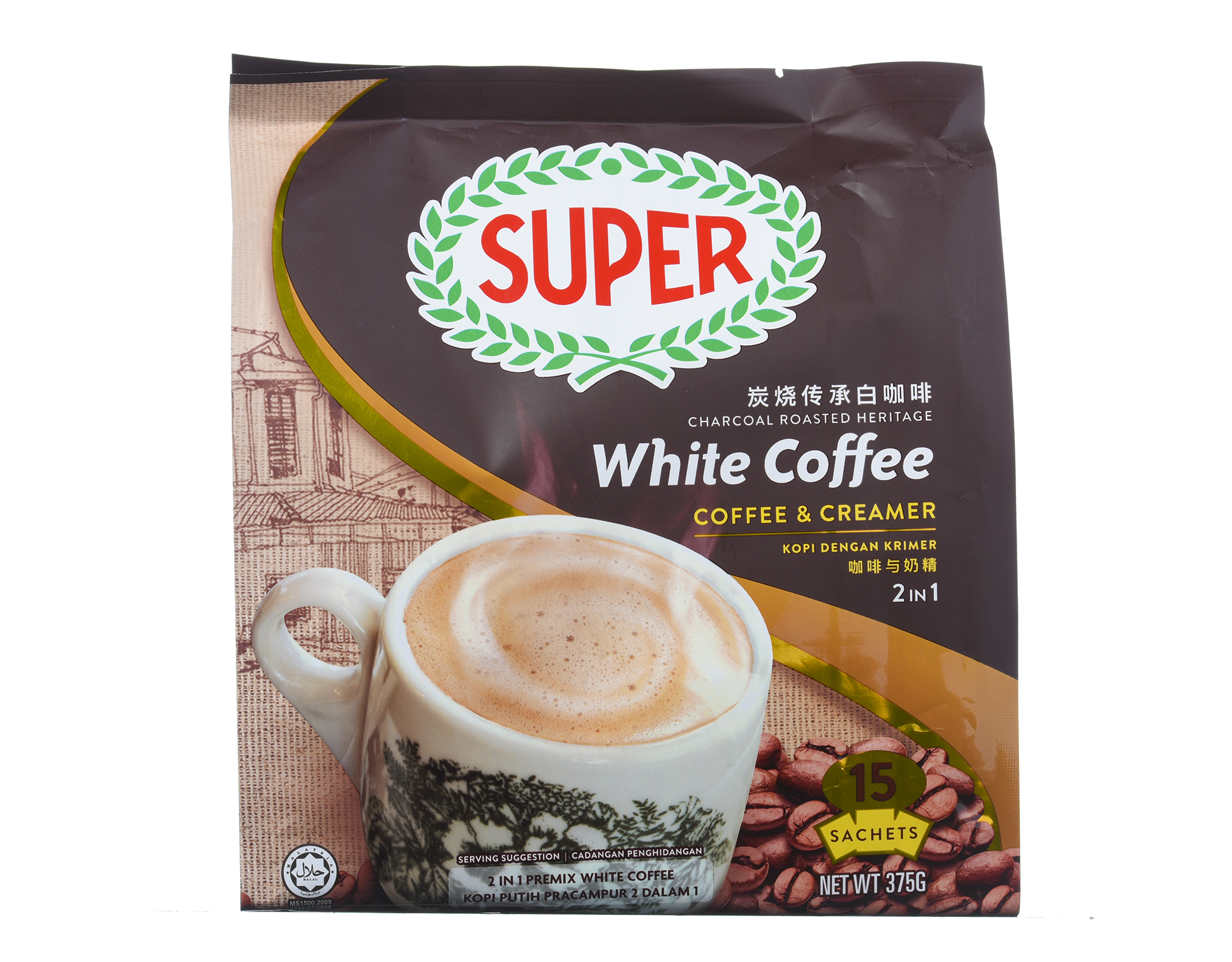 Super Charcoal Roasted White Coffee 2 In 1 Charcoal Roasted White ...