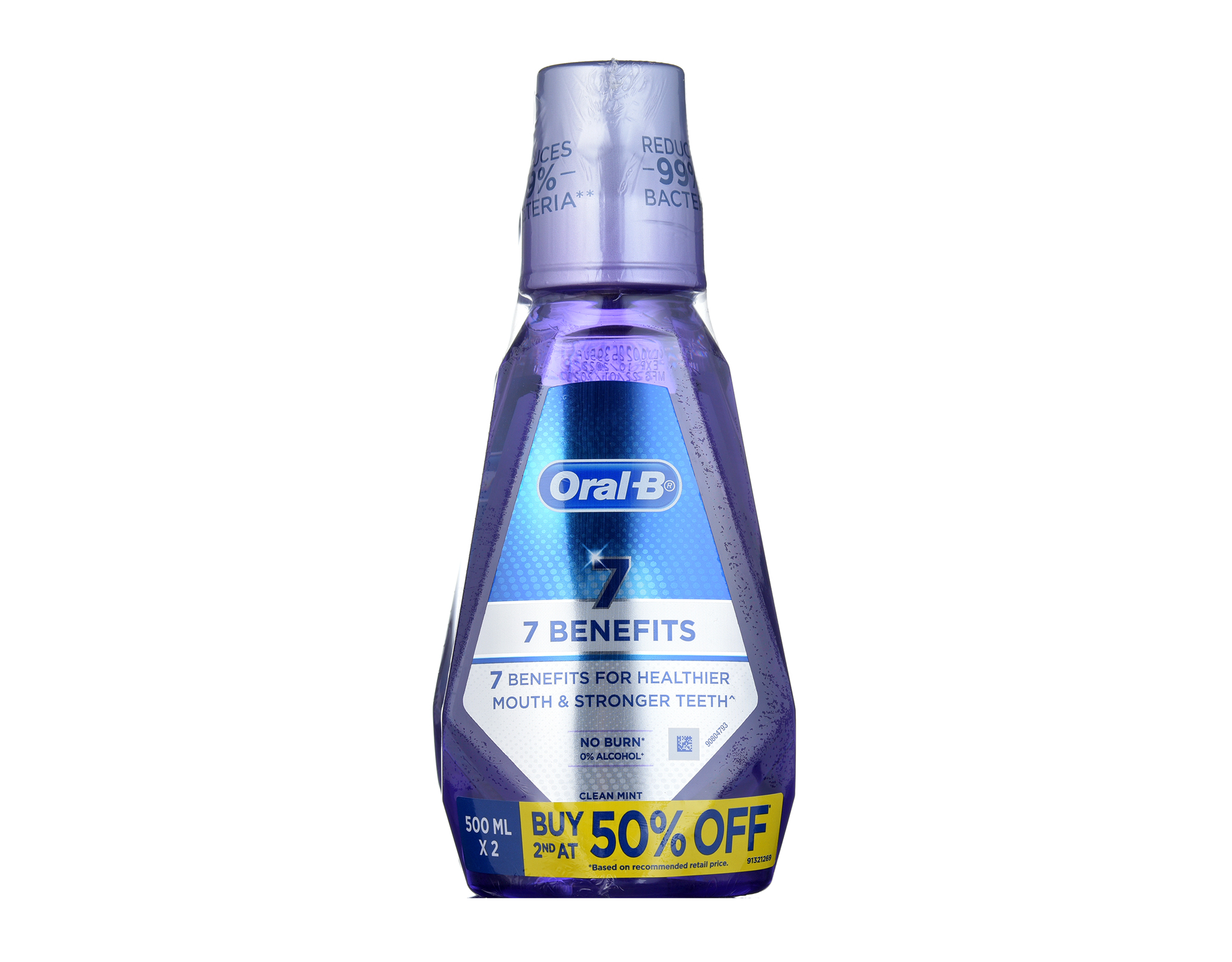 MyAEON2GO | Oral-B Mouthwash 7 Benefits 2 X 500 Ml