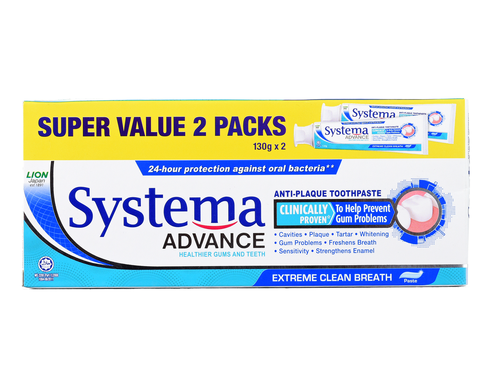 Systema Toothpaste Extreme Clean Breath Twin Pack myaeon2go