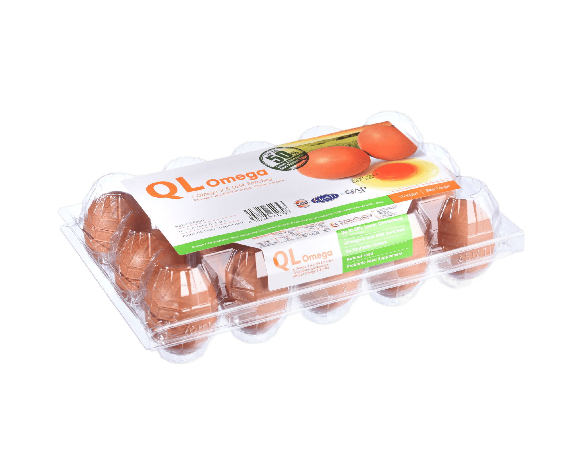 QL Omega3 & DHA Enriched Eggs with Lower Cholesterol and No