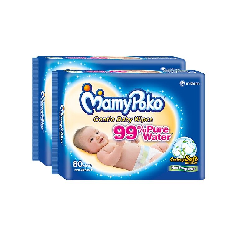Mamypoko Baby Wipes Fragrance Free myaeon2go