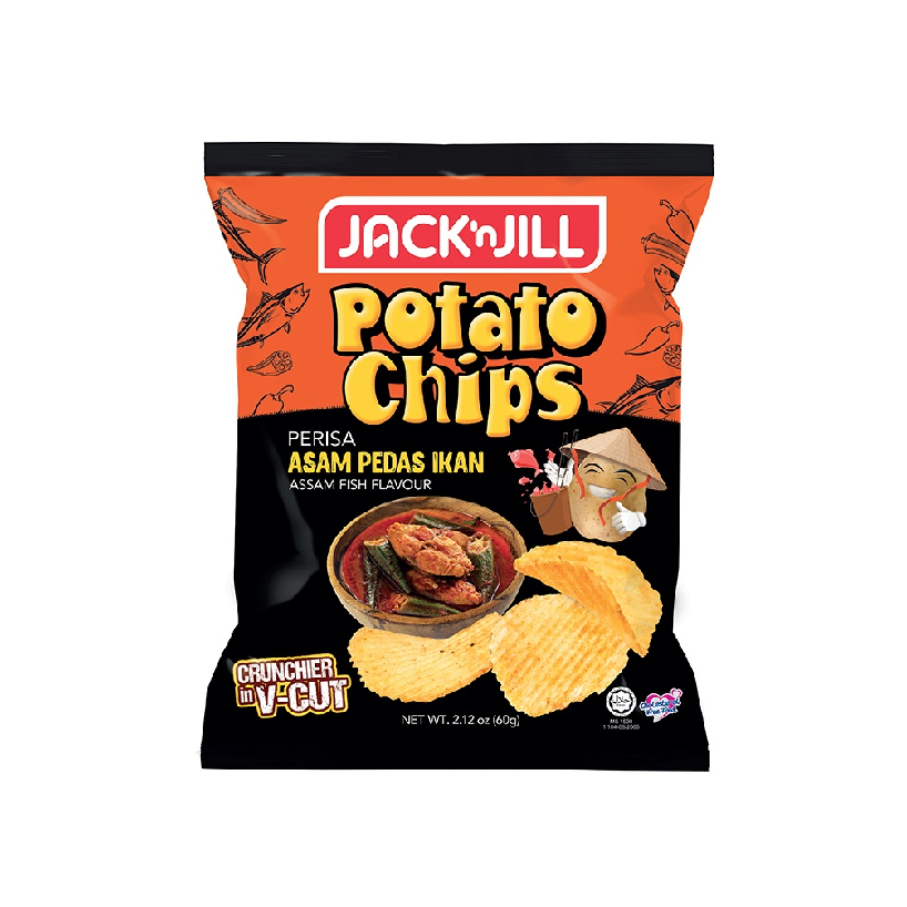 Jack 'N Jill Potato Chips Assam Fish | myaeon2go