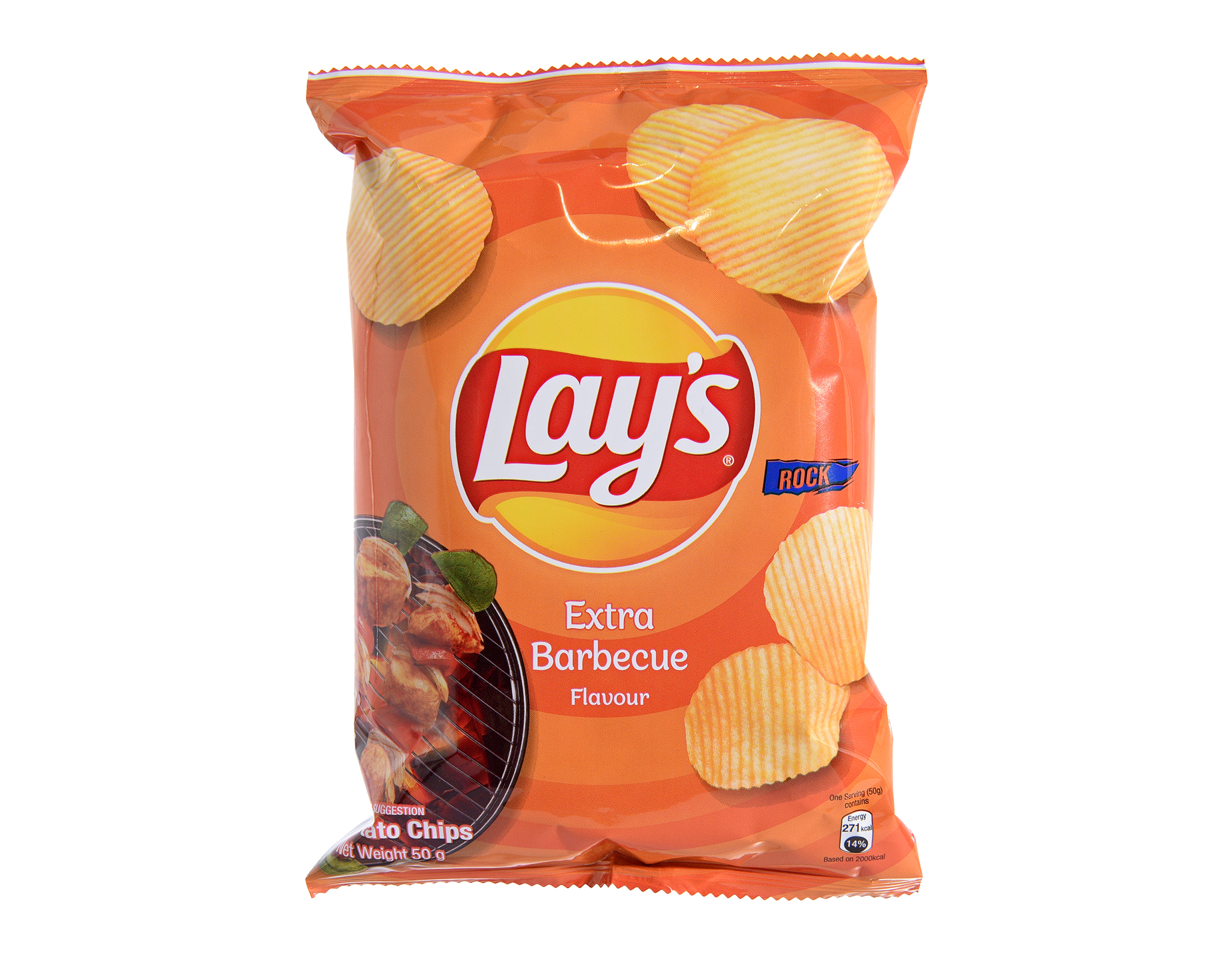 Lay's Potato Chips Extra BBQ, 50 g - Bold BBQ Flavor
