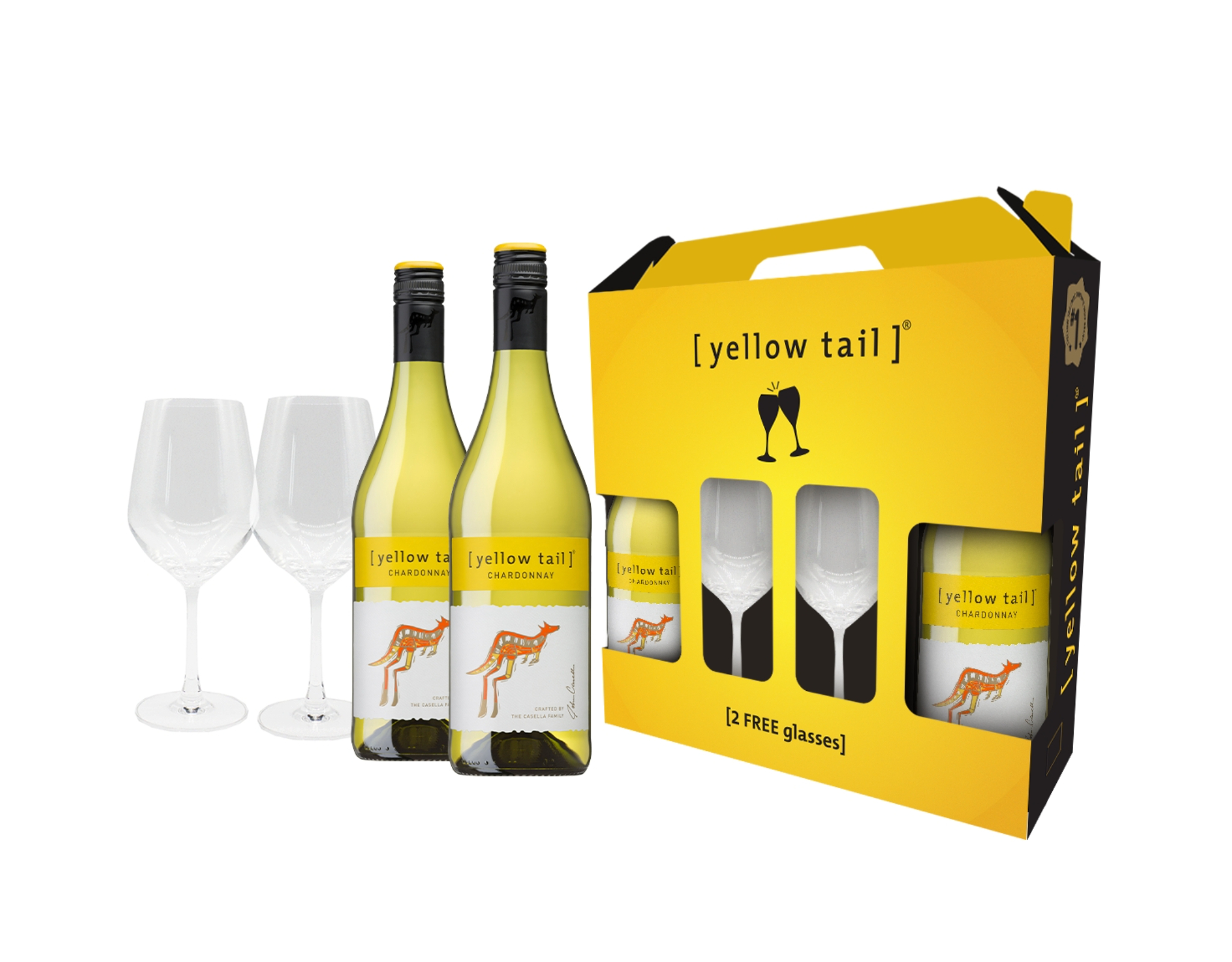 Yellow Tail Chardonnay Gift Pack myaeon2go