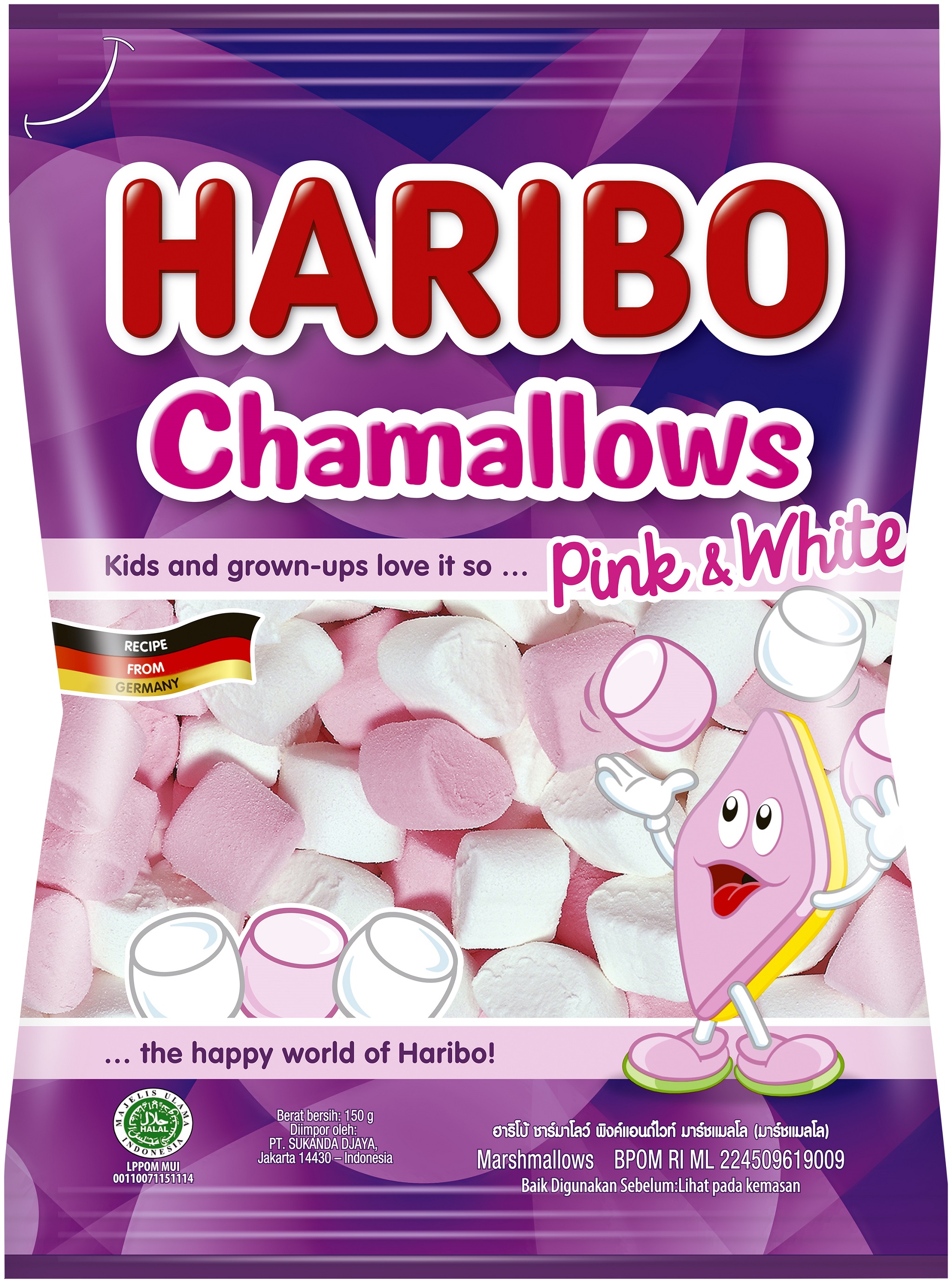 Haribo Chamallows Pink & White Mini Mallows 500g (Pack of 1) – Zorbaonline