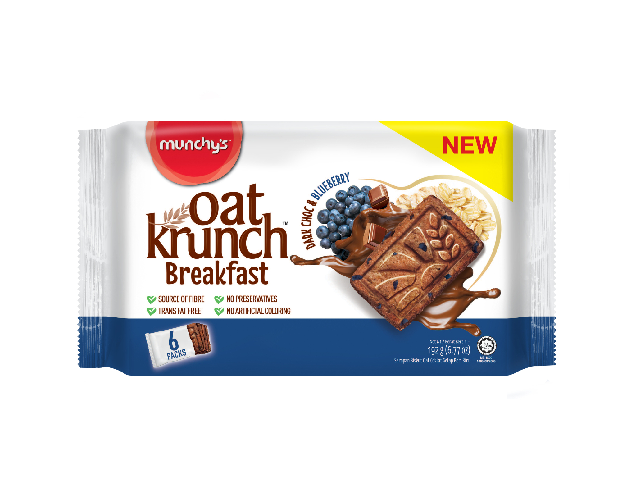 Munchy's Oat Krunch Breakfast Dark Chocolate With Blueberry | myaeon2go