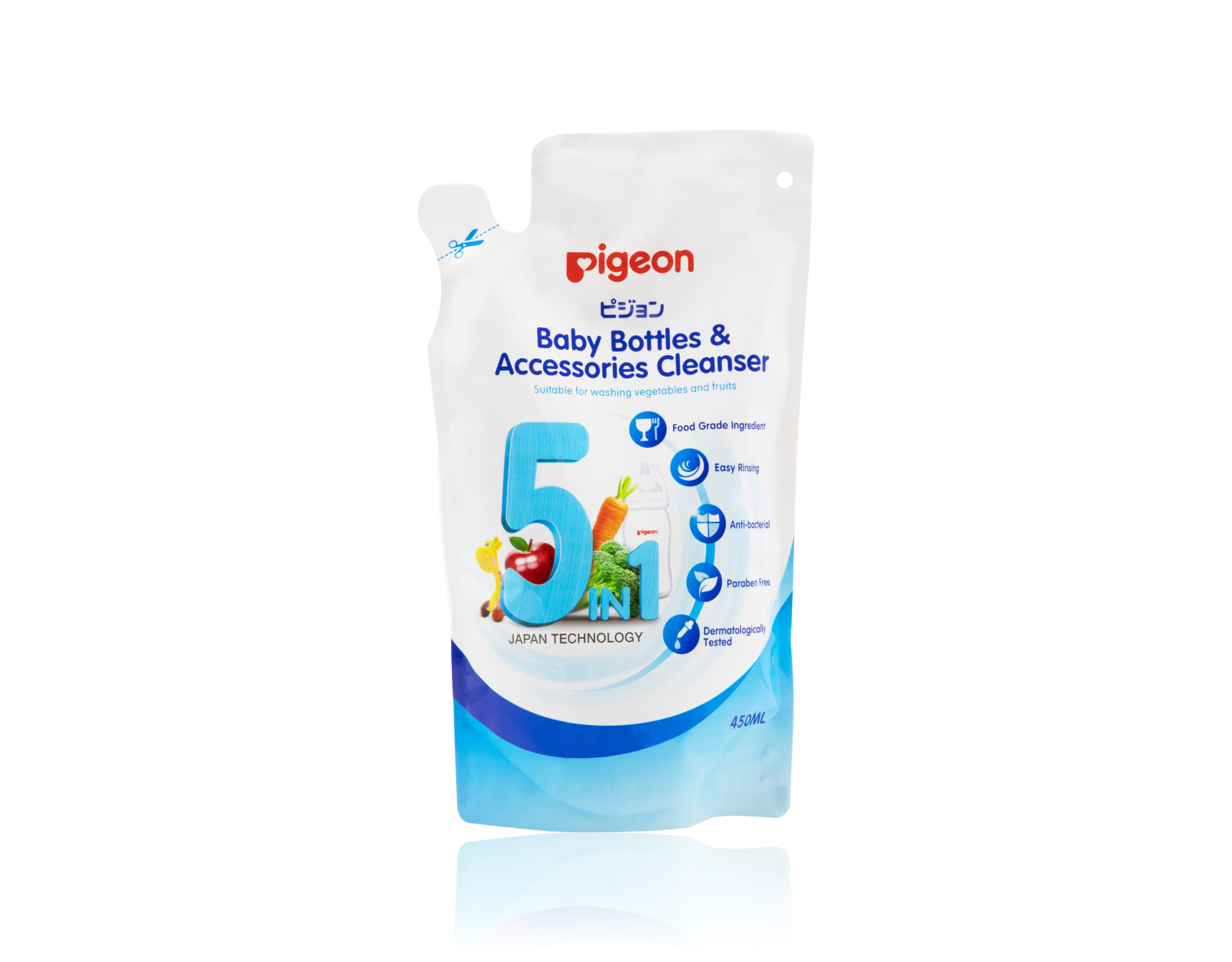 Pigeon Baby Cleanser, 450ml Easy Rinsing, Antibacterial