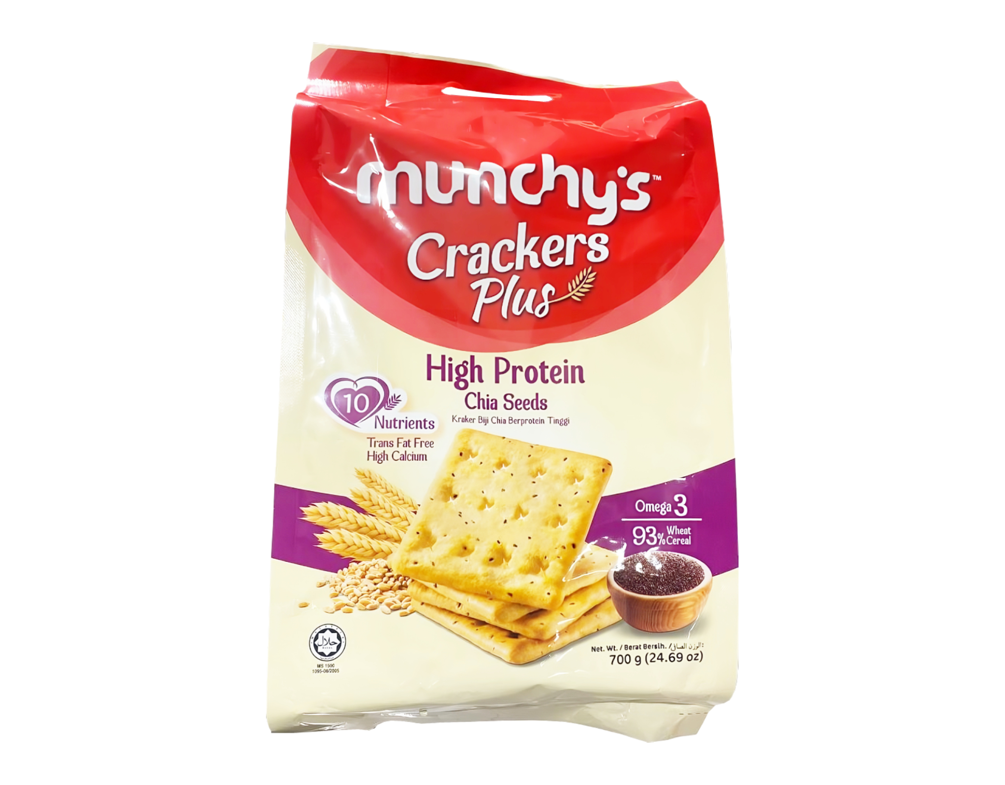 Munchys Crackers Plus High Protein Chia Seeds Myaeon2go