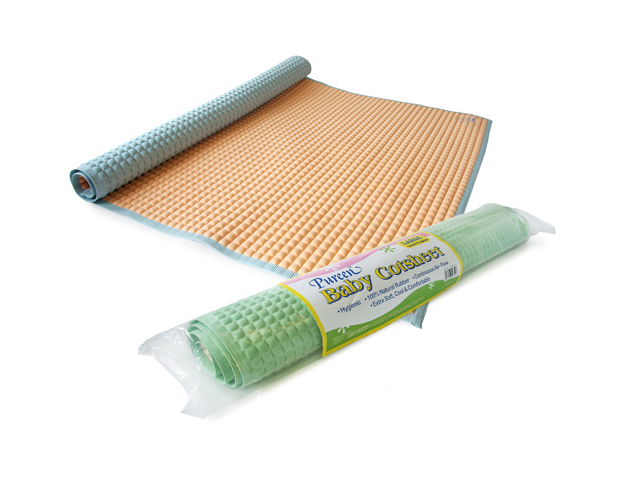 Pureen Cot Sheet M, 60cm x 45cm, Extra Soft Hygienic
