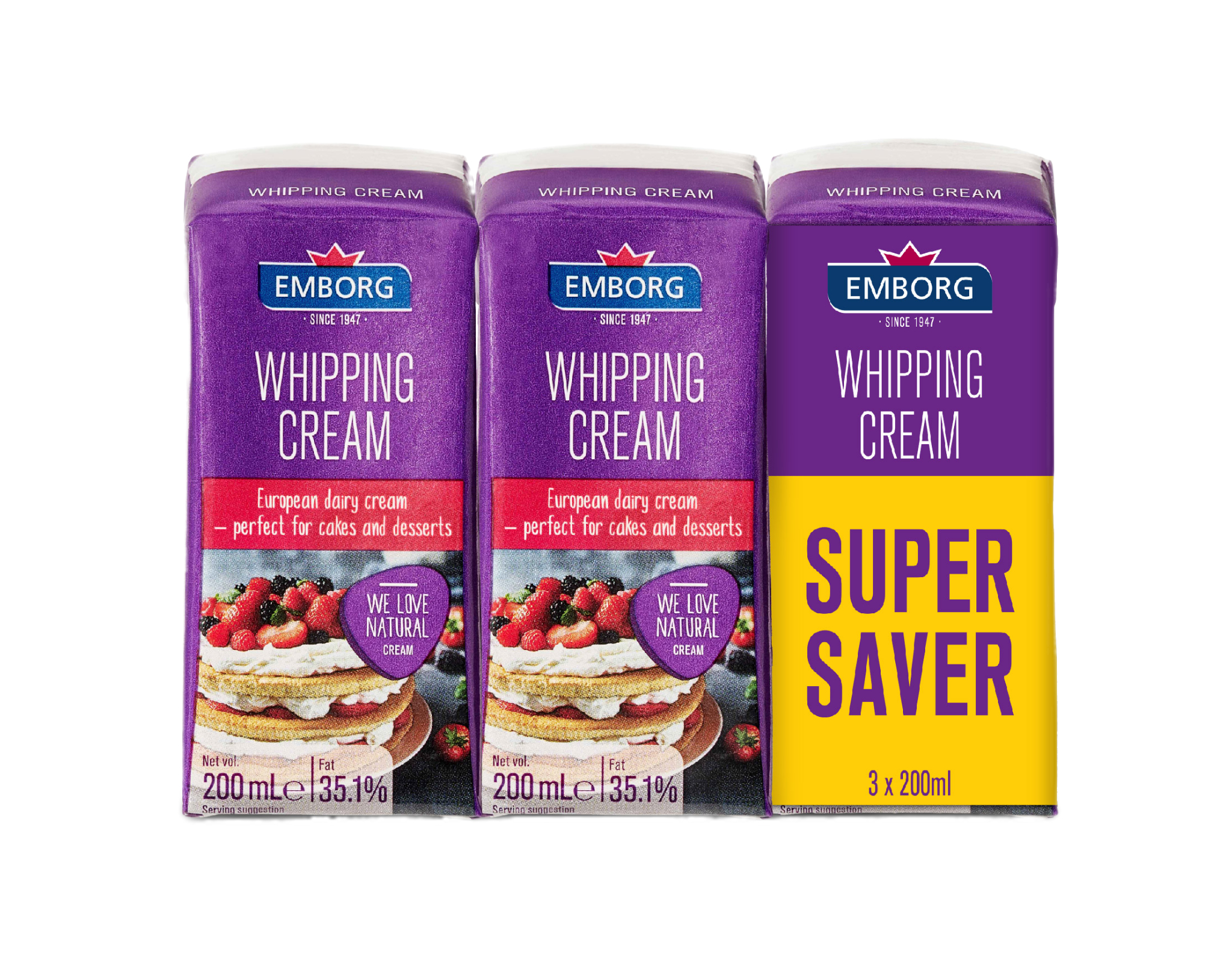 Whipping Cream UHT Value Pack myaeon2go