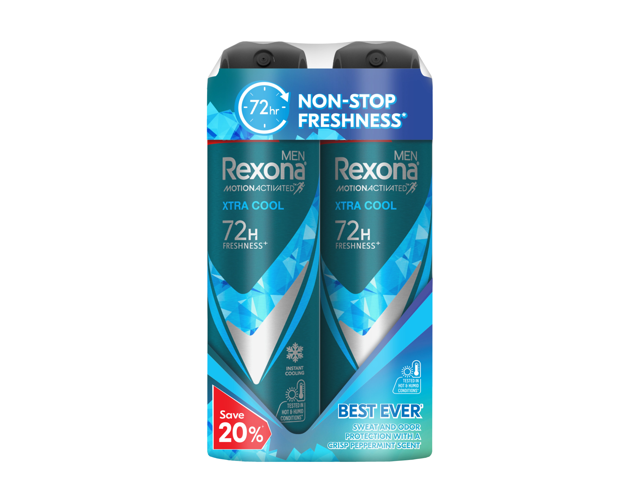 Rexona Men Deodorant Antiperspirant Spray Alcohol Free 200 ml, Pack of 6