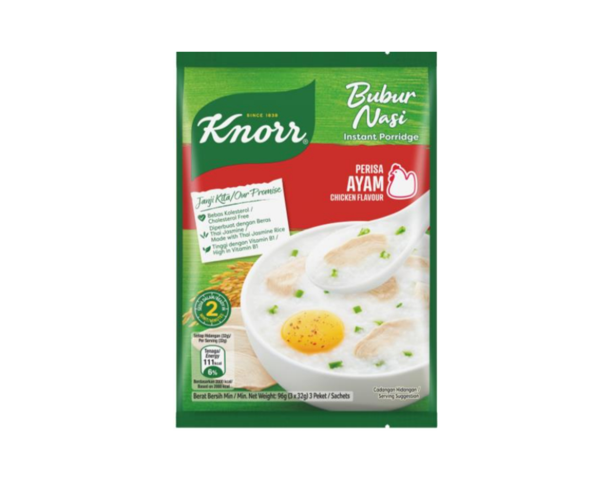 Jok Instant Porridge Fish Flavour – Knorr 32g (pack of 12