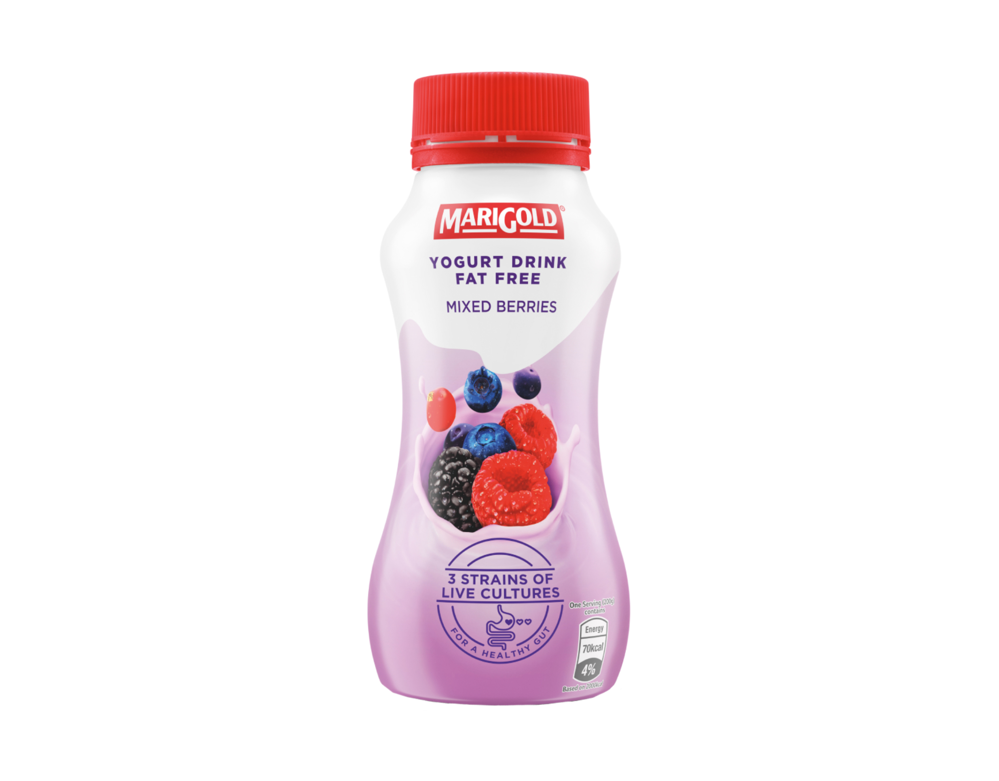 Marigold Fat Free Yogurt Drink Mixed Berries Fat Free Yogurt Drink