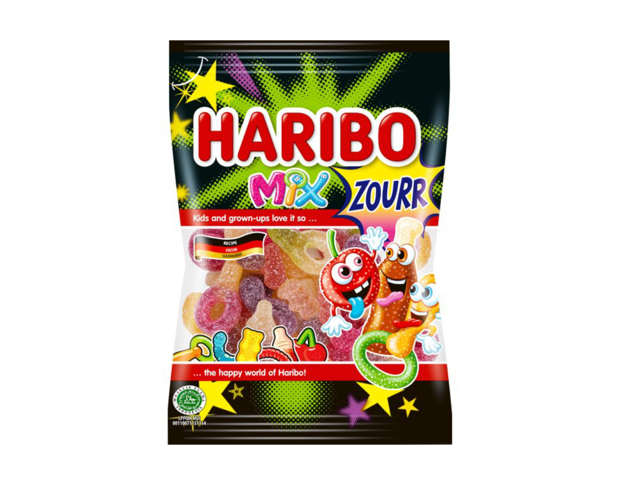 <b>Haribo</b> Fizzy Mix (halal) 70g - Candy Mail Uk.