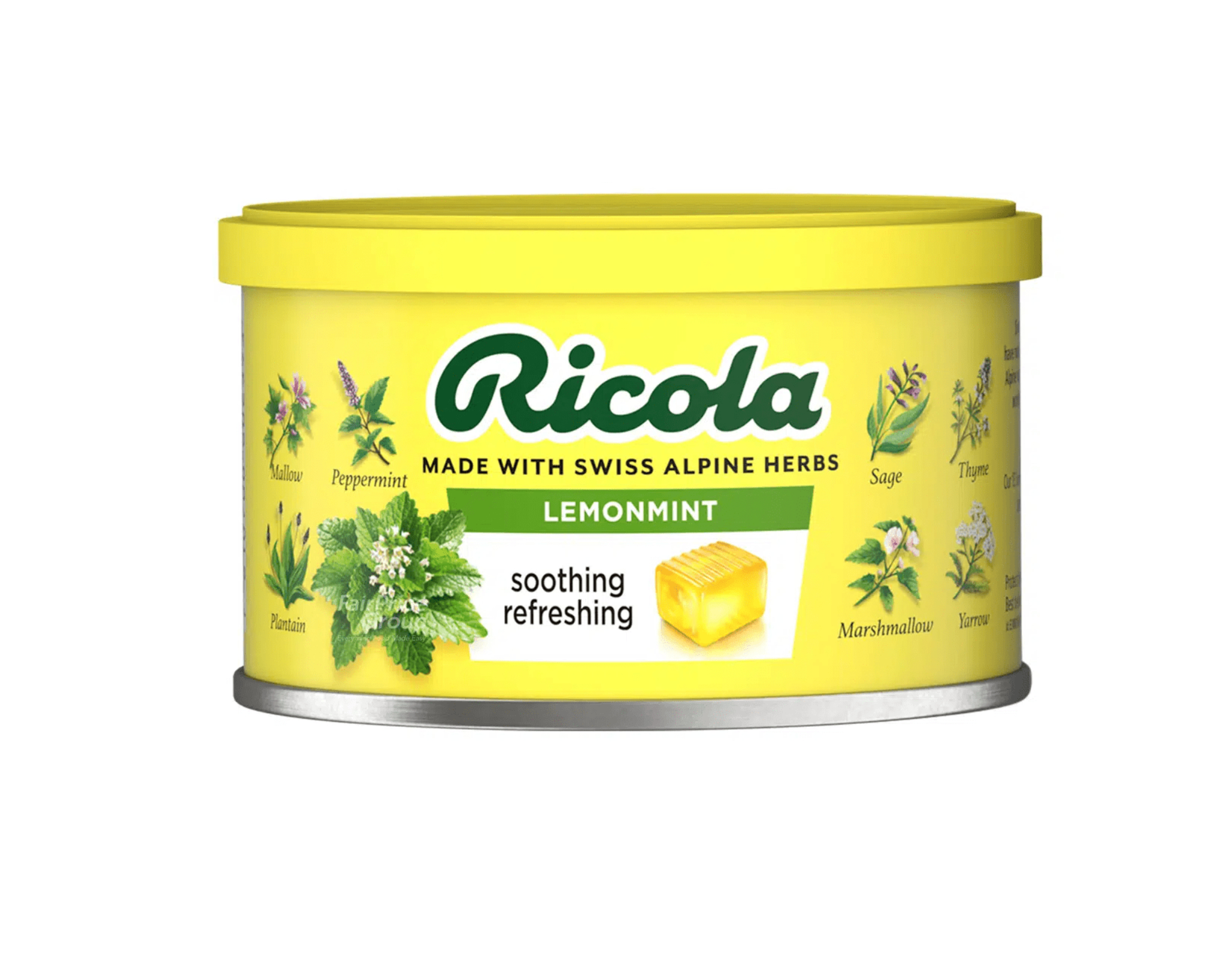 Ingredients Ricola Lemon Ricola Swiss Herb Candy Lemon Mint | myaeon2go