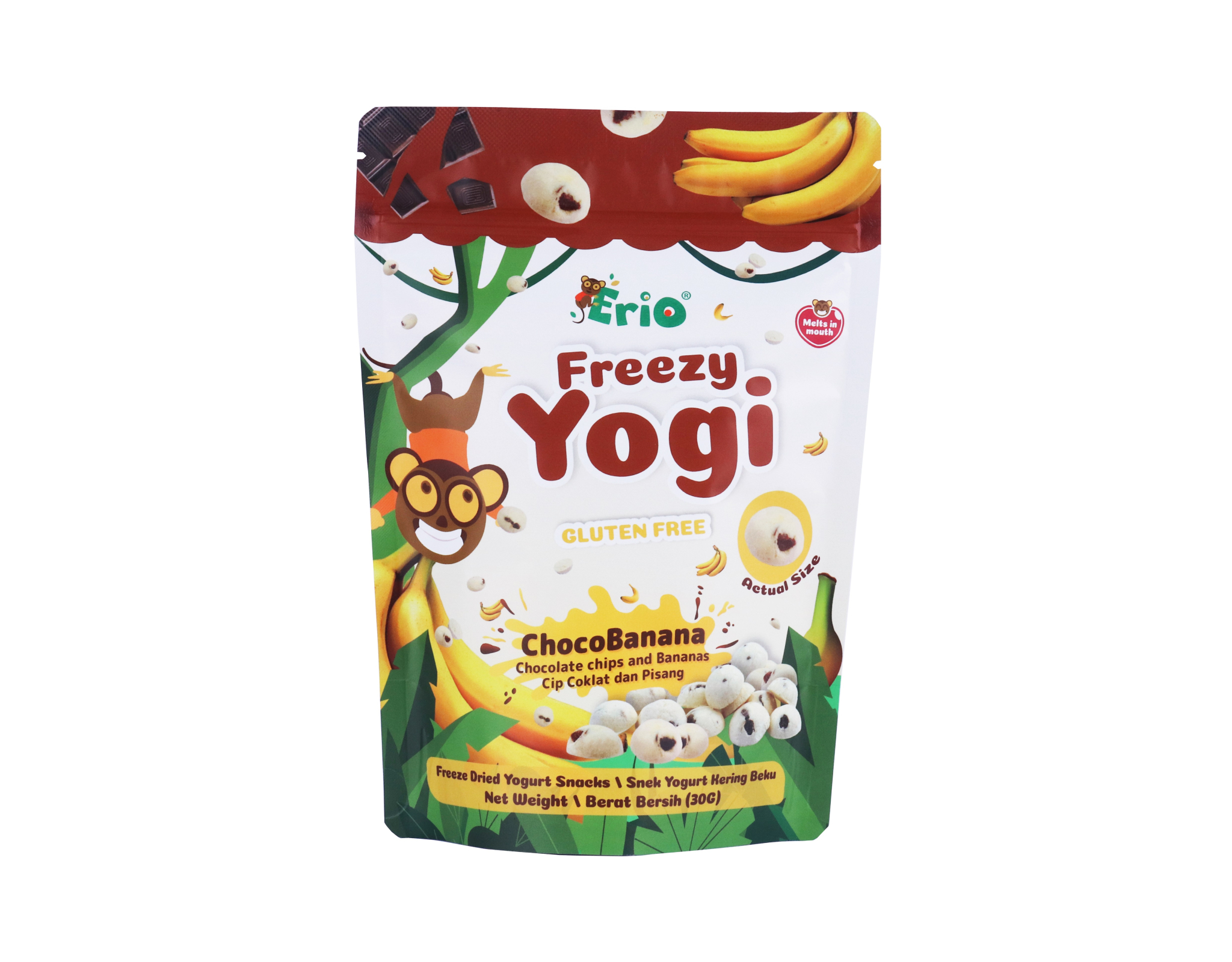 Erio Yogi Freeze Dried Yogurt Snacks Chocobanana myaeon2go