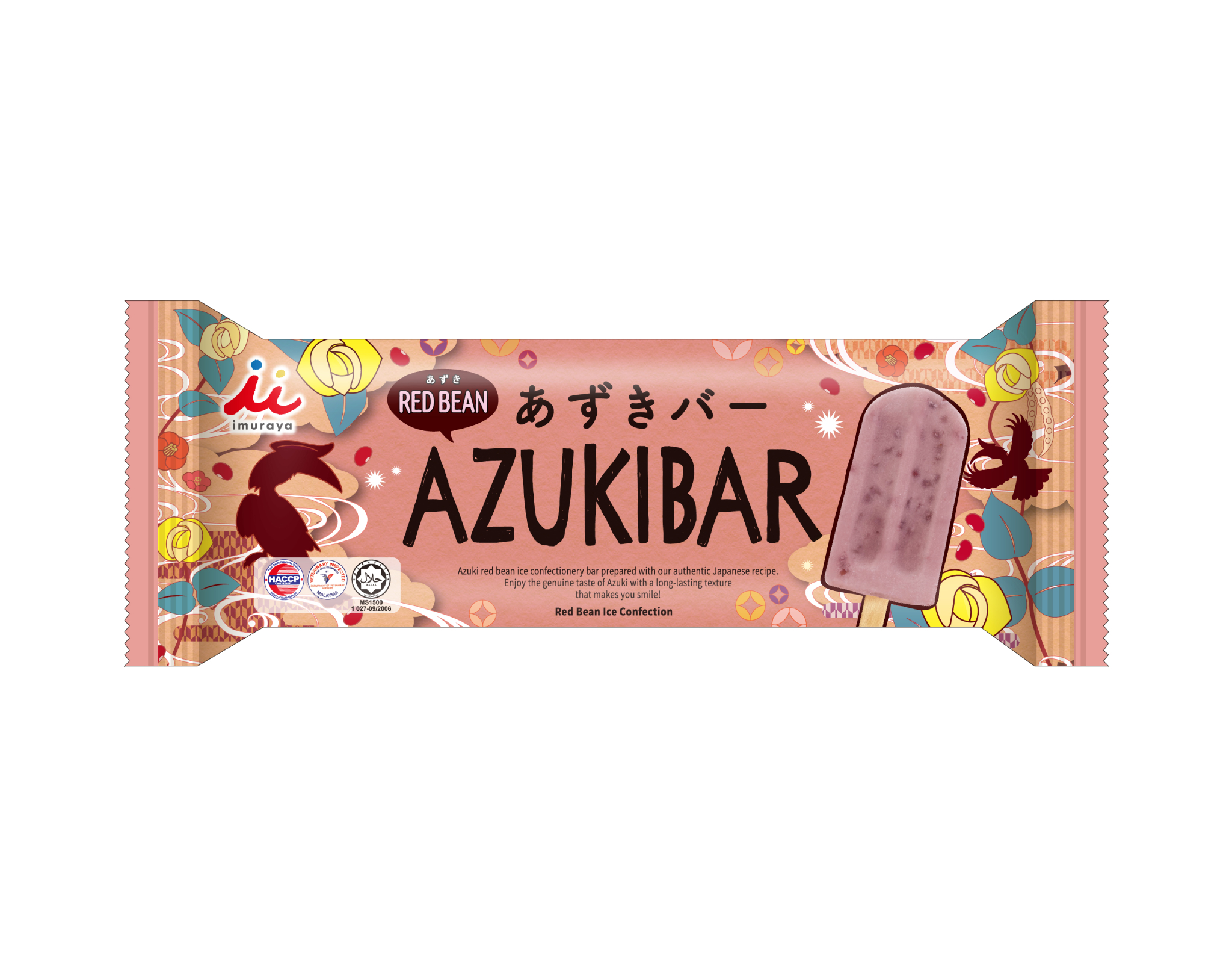 Imuraya Azuki Bar Red Bean Ice Cream myaeon2go