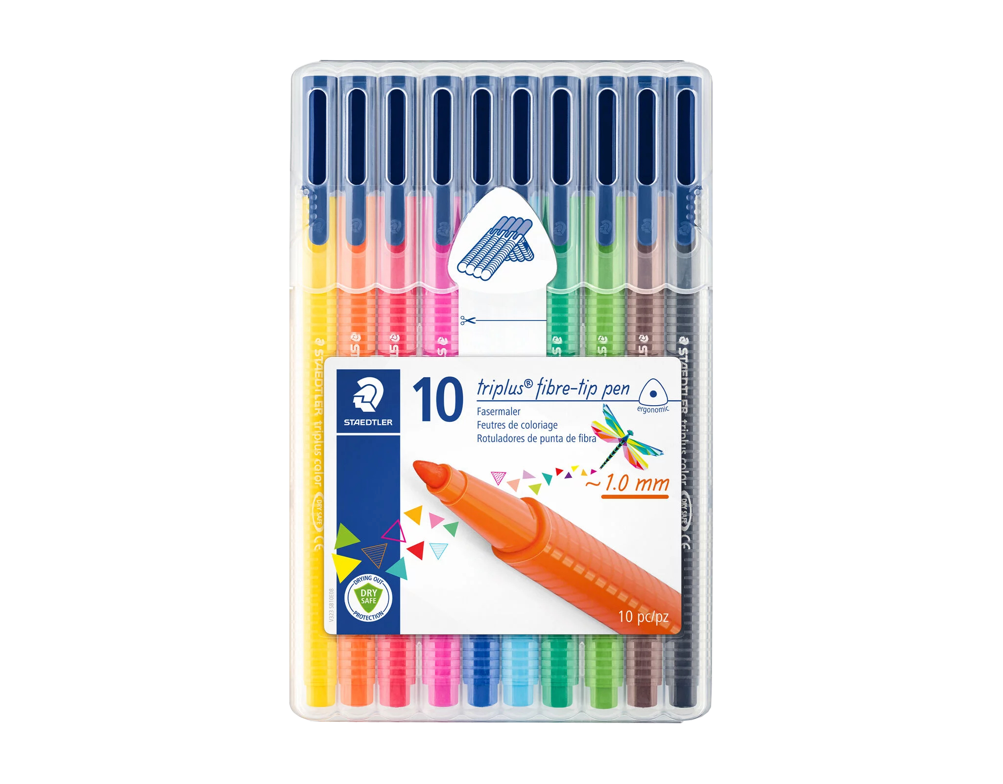 Staedtler Triplus Colour 323 1.0mm 10 Colours | myaeon2go