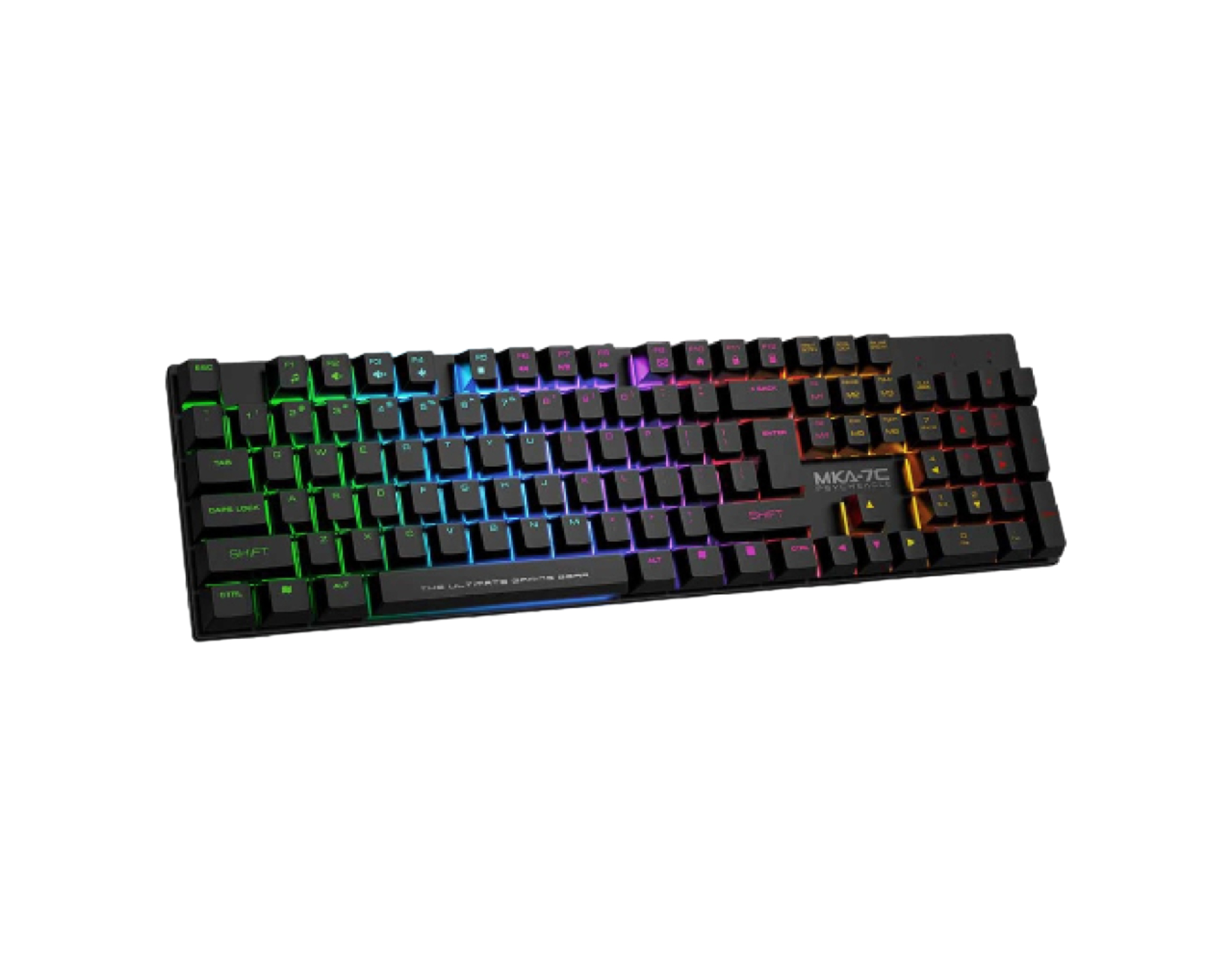 Armaggeddon Blue Switch Mechanical Keyboard - Black MKA-7C | myaeon2go