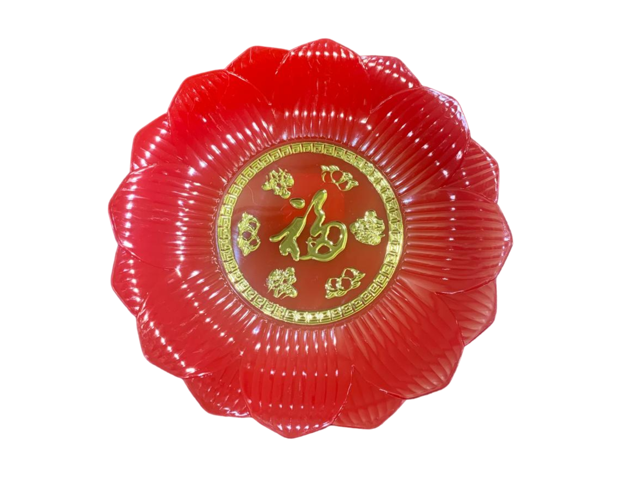 Religious Plastic Lotus Plate | myaeon2go