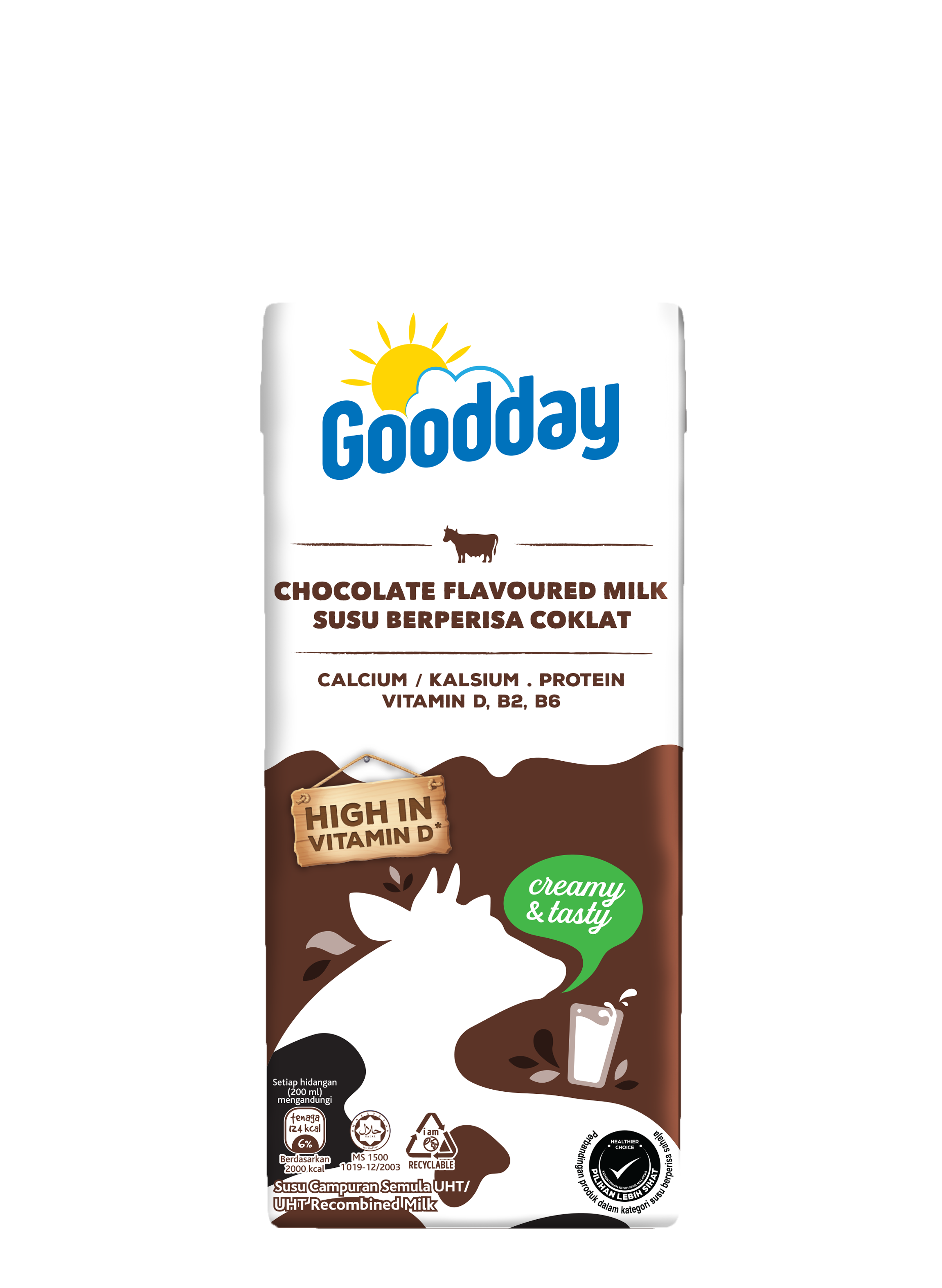 Goodday UHT Chocolate Milk, 1L - Creamy & Nutritious