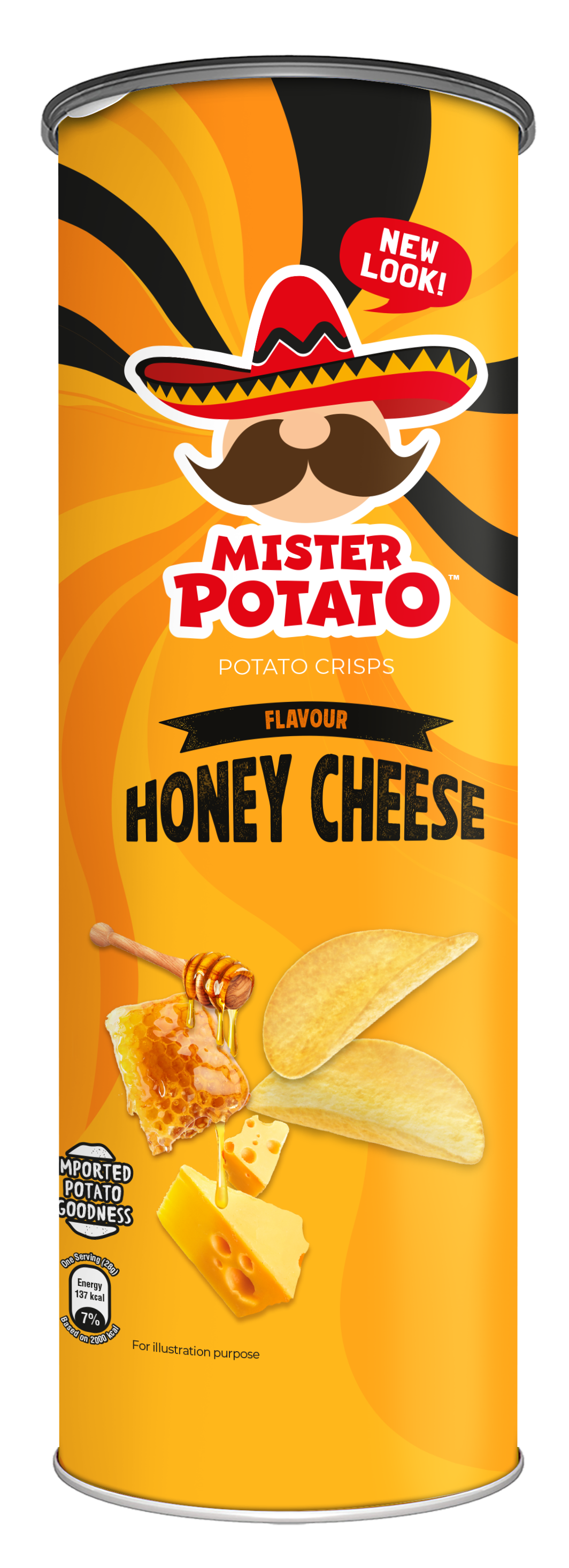 mr potato chips honey cheese