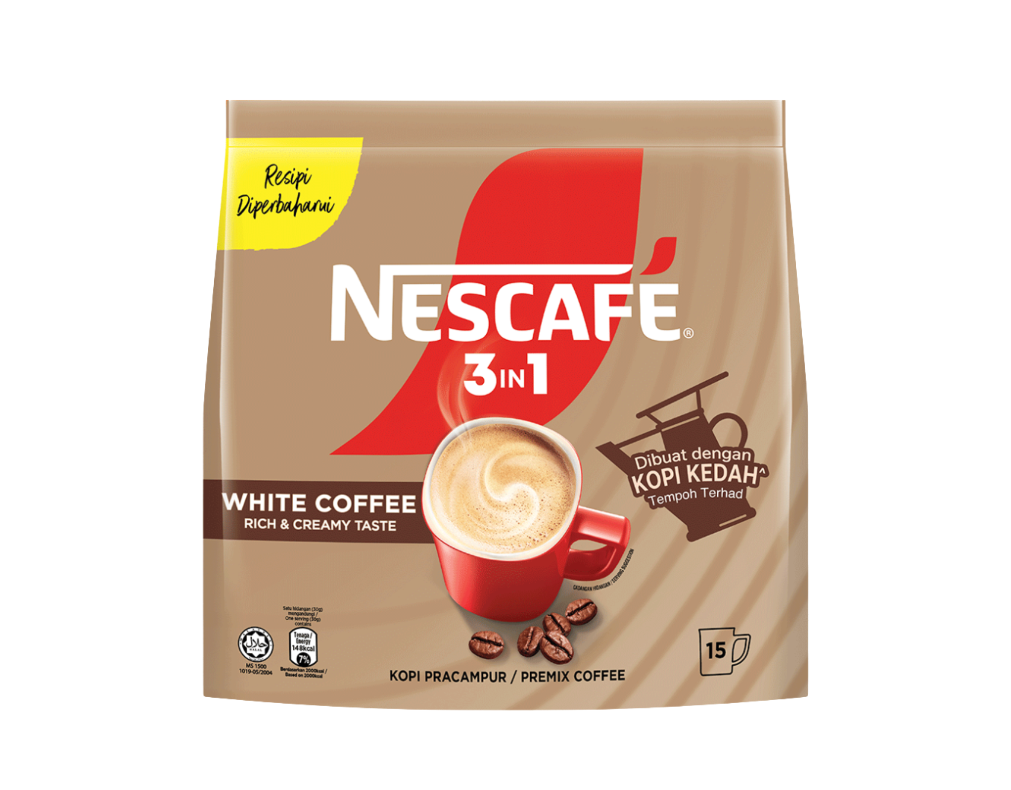 Nescafe White Coffee, 15 sticks