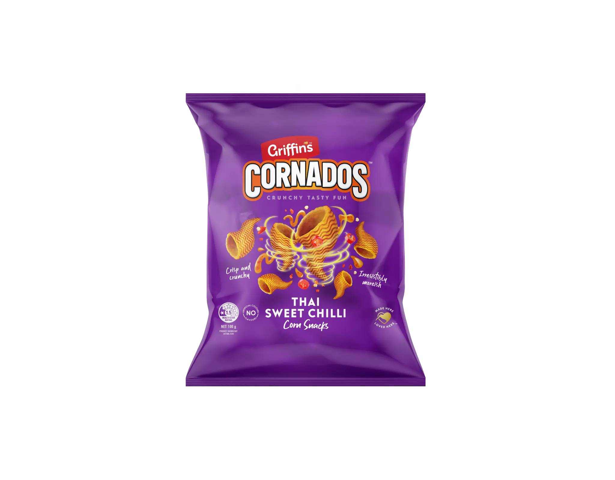 Funny-frisch Cornados Sweet Chili – Snack Di Mais Dolce & Piccante 80g