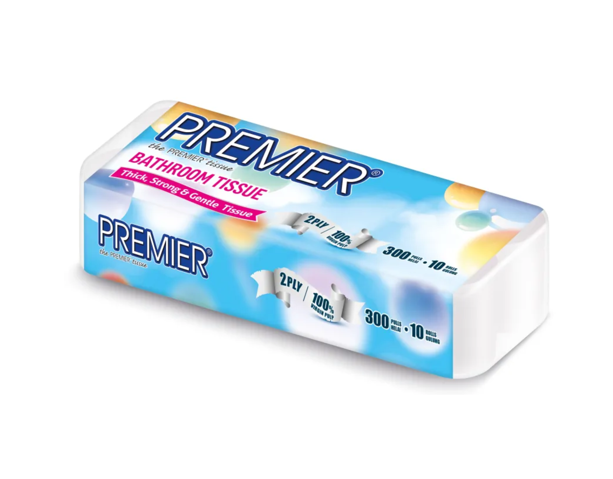 Premier Floral Toilet Roll 300's