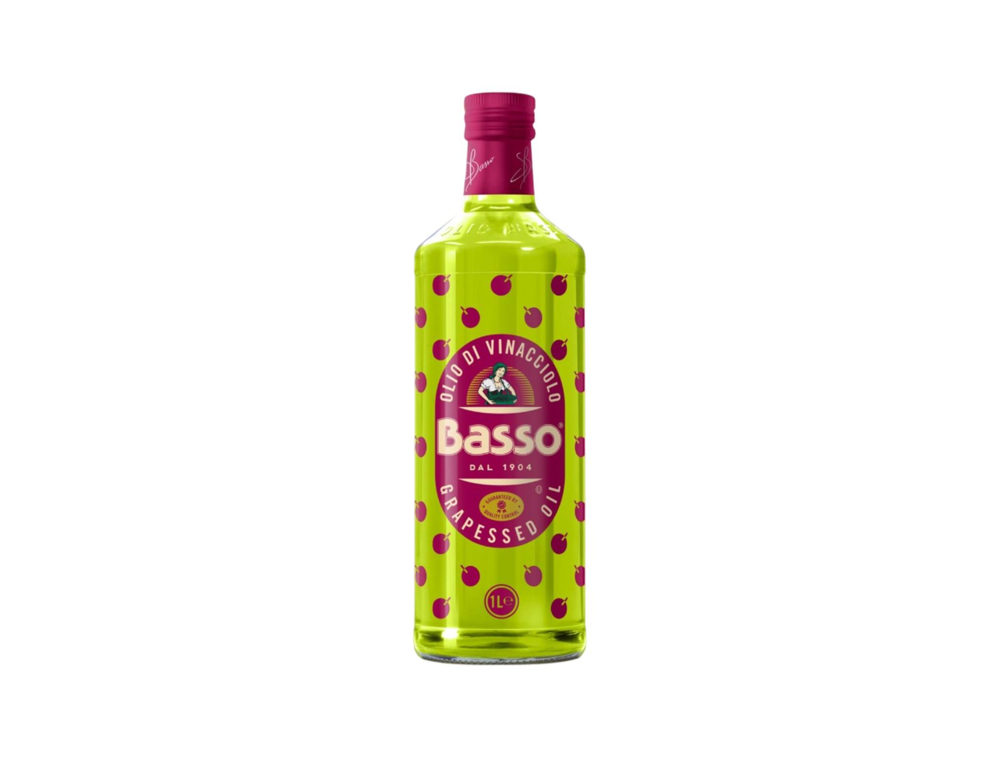 Basso Italy Grape Seed Oil, 1L - Light & Versatile