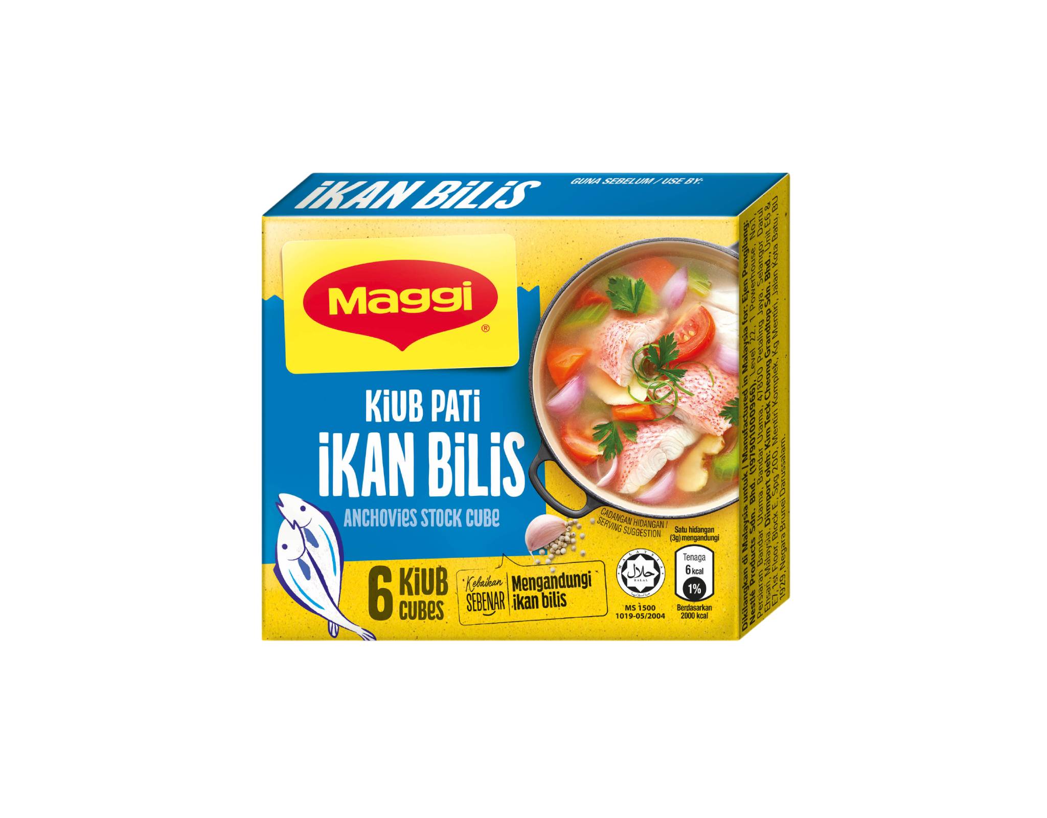 Maggi Ikan Bilis Stock Cube, 60g