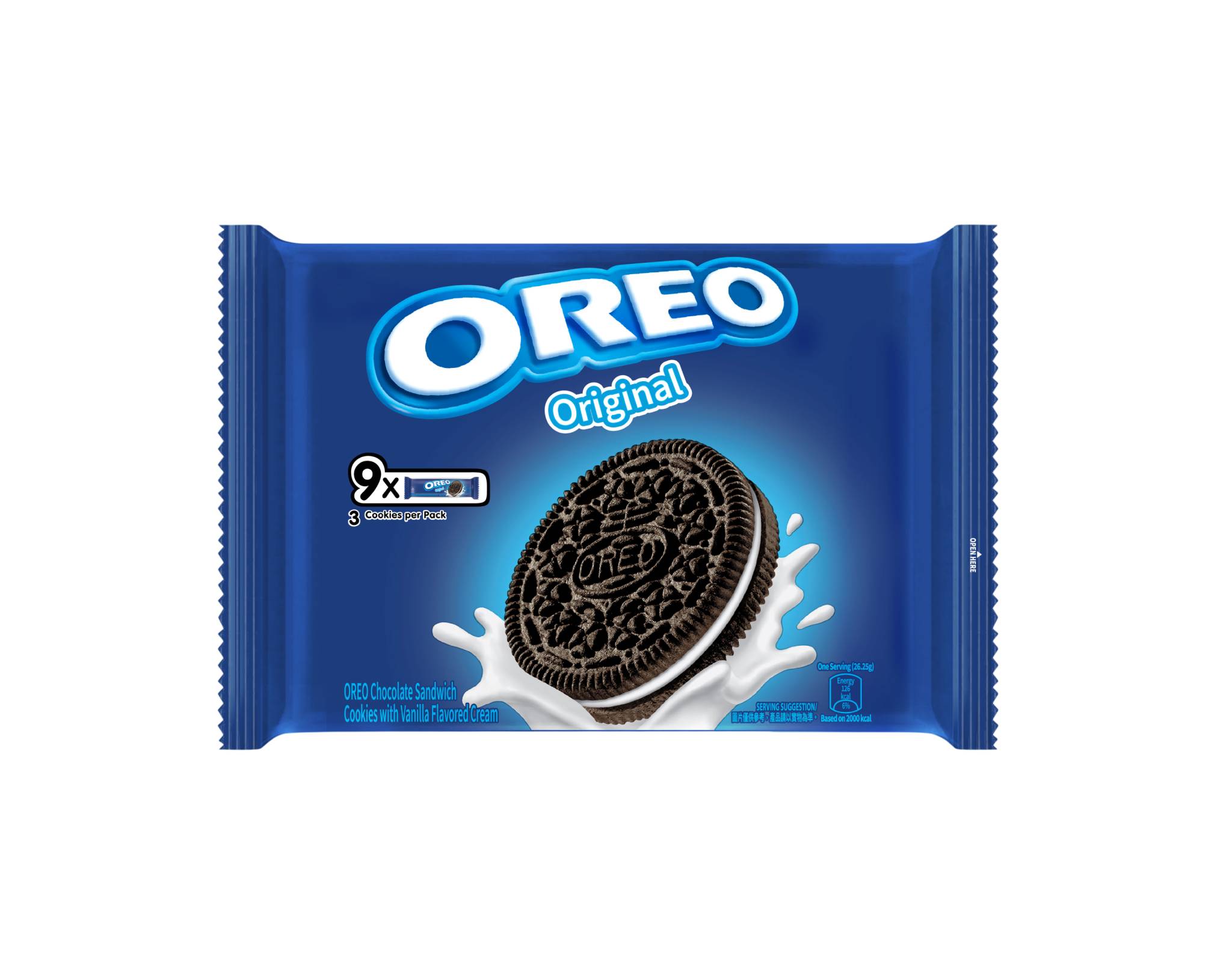 Oreo Multipack Vanilla 9×27.6g Delicious Vanilla Flavor
