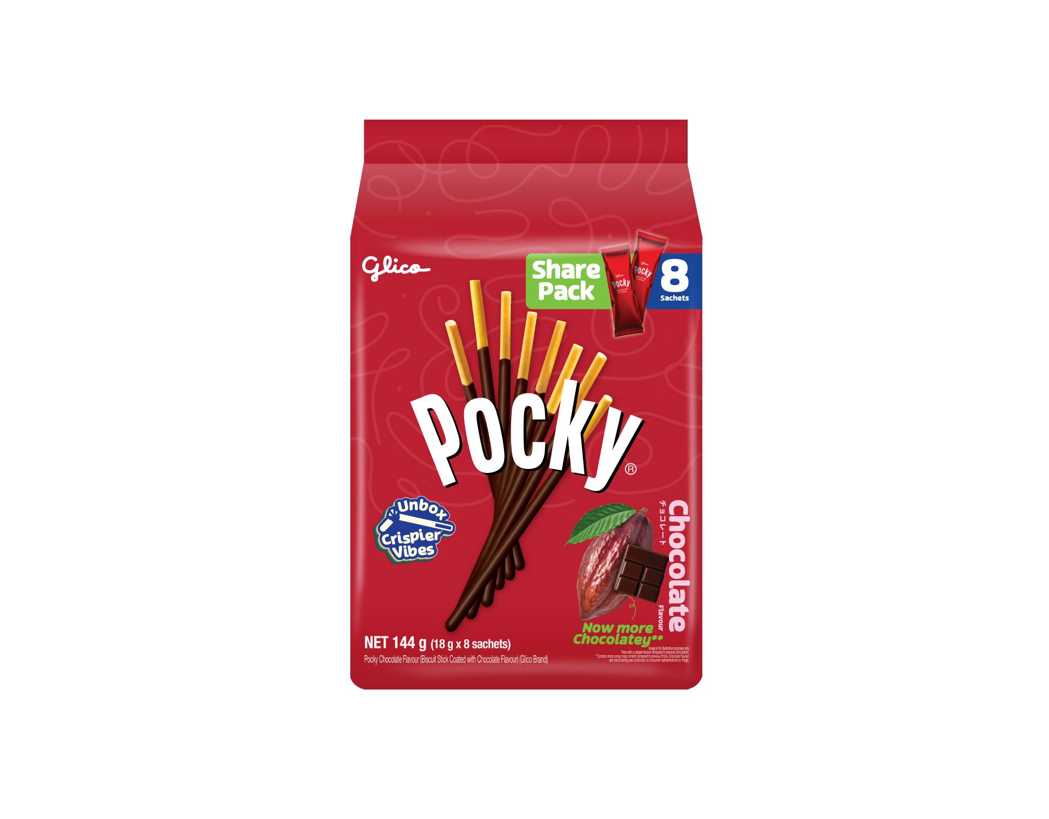 Pocky Family Pack Chocolate 176 g Delicious Biscuit Sticks
